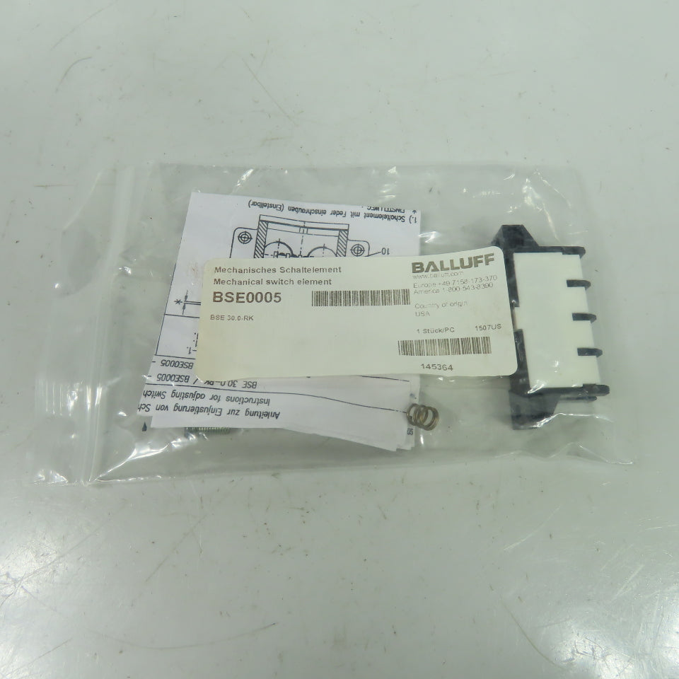 Balluff BSE0005 Mechanical Single Position Limit Switch BSE 30.0-RK