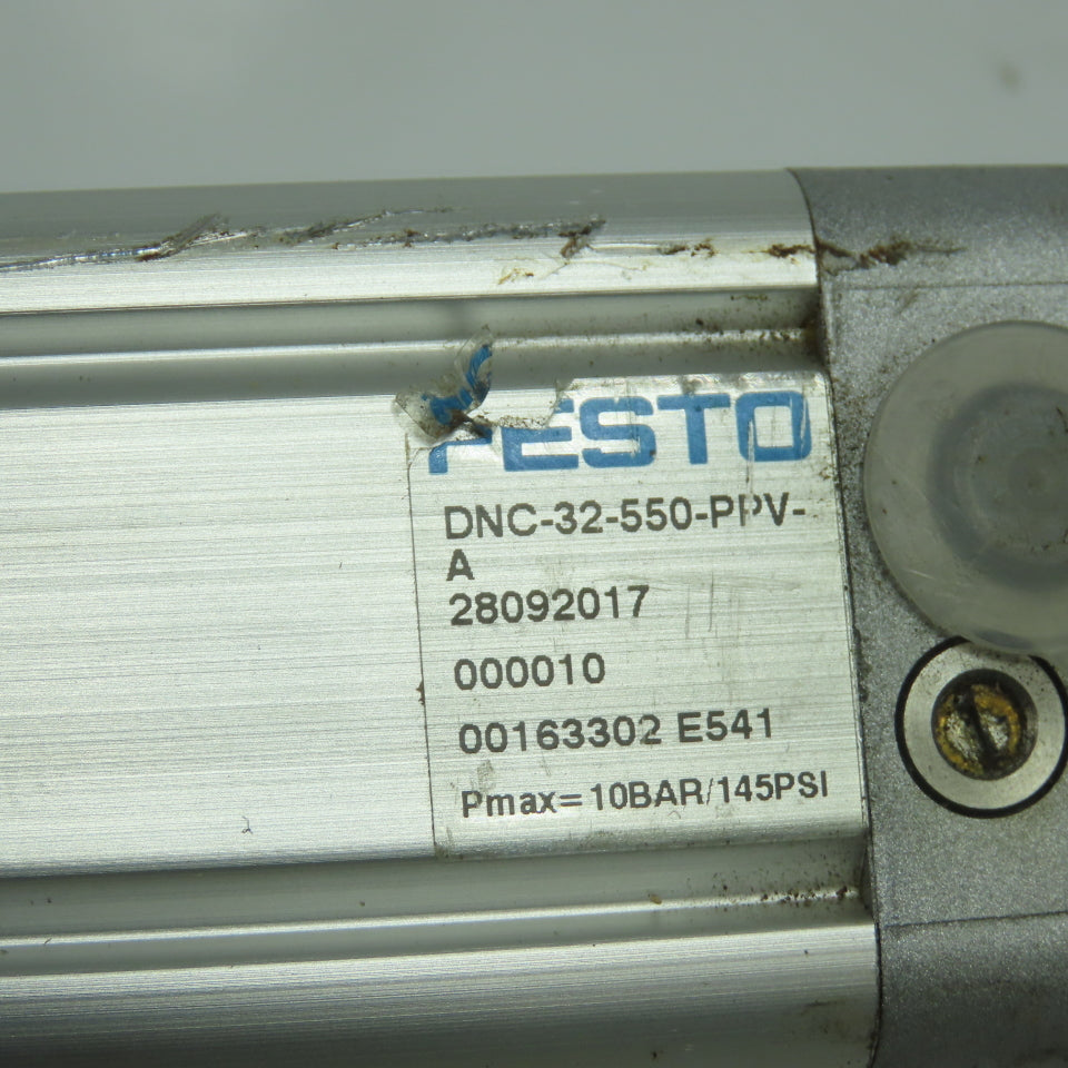 Festo DNC-32-550-PPV-A Double Acting Pneumatic Cylinder 550mm Stroke 32mm Bore