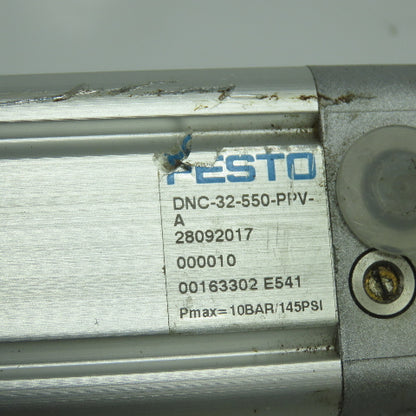 Festo DNC-32-550-PPV-A Double Acting Pneumatic Cylinder 550mm Stroke 32mm Bore