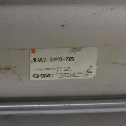 SMC NCAW0-G2M03-2325 Double Act Pneumatic Tie Rid Cylinder 3-3/4"Bore 23" Stroke