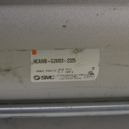SMC NCAW0-G2M03-2325 Double Act Pneumatic Tie Rid Cylinder 3-3/4"Bore 23" Stroke
