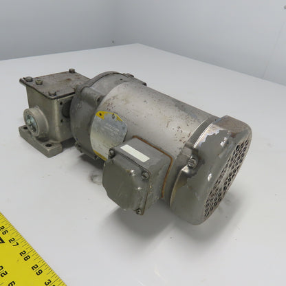 Baldor KM3454 1/4HP Electric Gear Motor 3Ph 230/460V