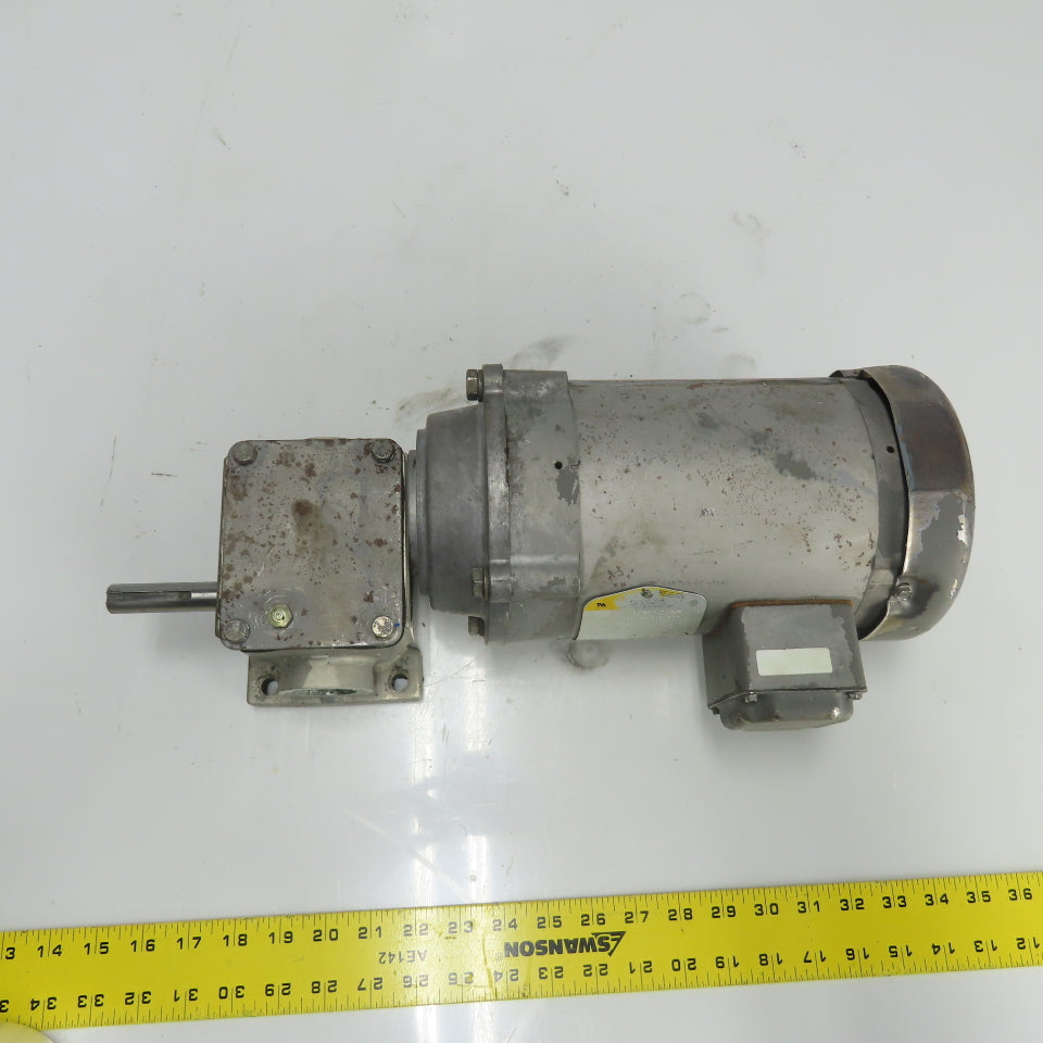 Baldor KM3454 1/4HP Electric Gear Motor 3Ph 230/460V