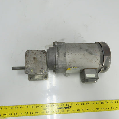 Baldor KM3454 1/4HP Electric Gear Motor 3Ph 230/460V