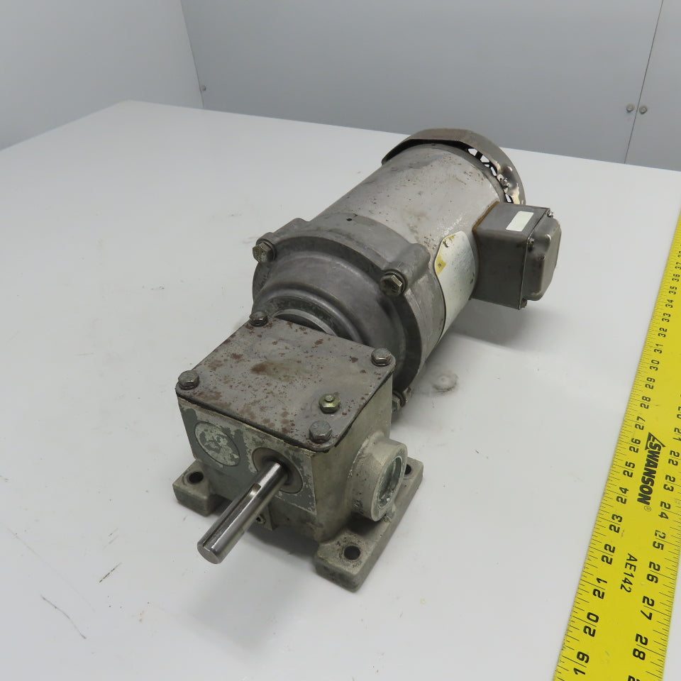 Baldor KM3454 1/4HP Electric Gear Motor 3Ph 230/460V