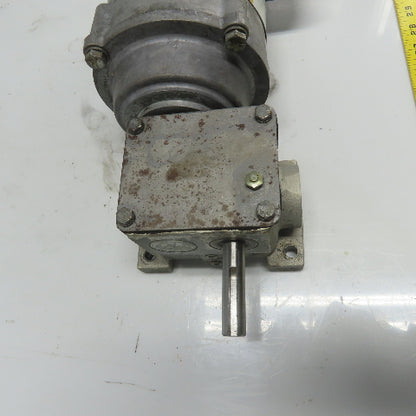 Baldor KM3454 1/4HP Electric Gear Motor 3Ph 230/460V