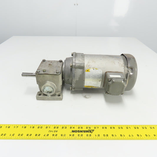 Baldor KM3454 1/4HP Electric Gear Motor 3Ph 230/460V