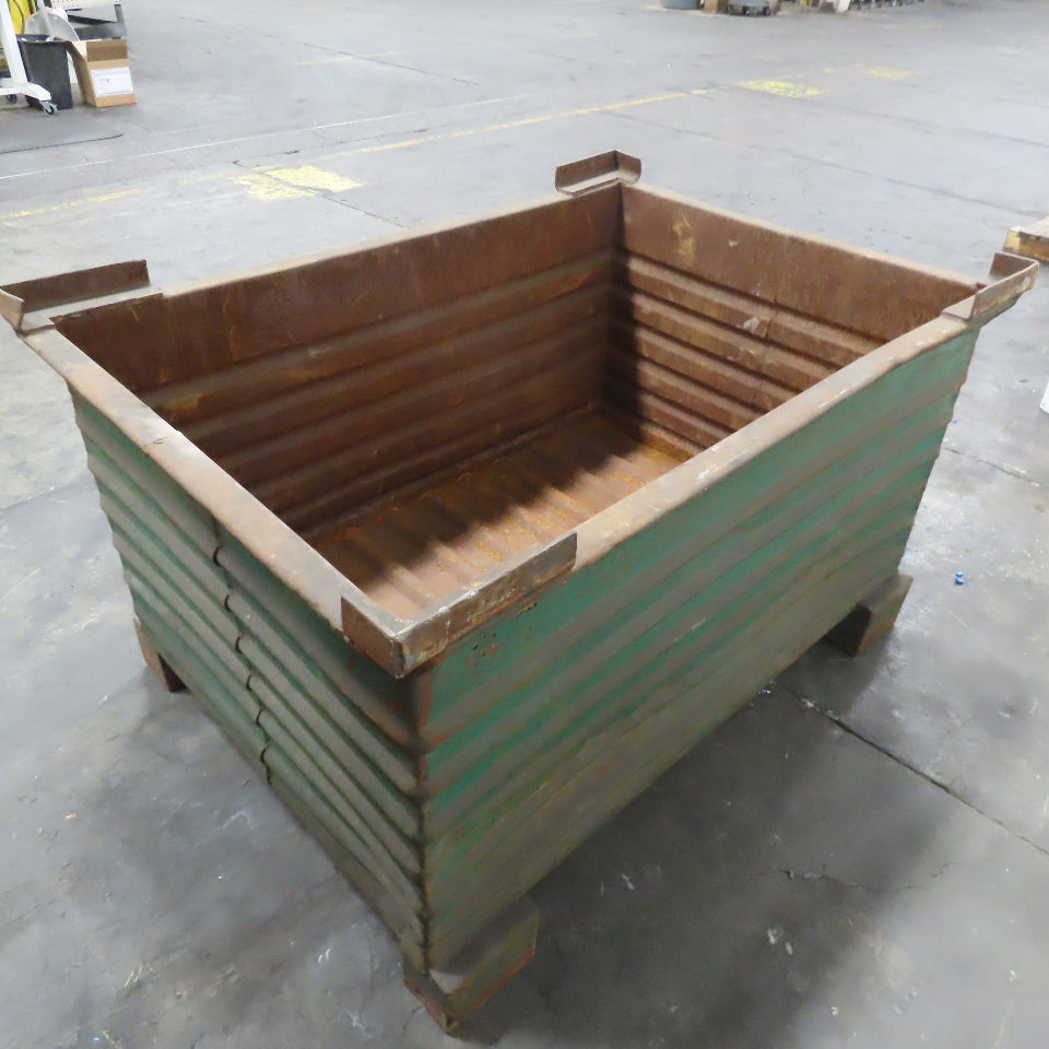 48" x 32" x 24" Tall Inside Stackable Steel Container