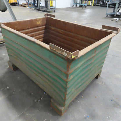 48" x 32" x 24" Tall Inside Stackable Steel Container