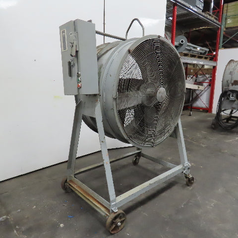 Aerovent 42" Industrial Air Mover Blower Drum Fan 230/460V7-1/2Hp 1175RPM