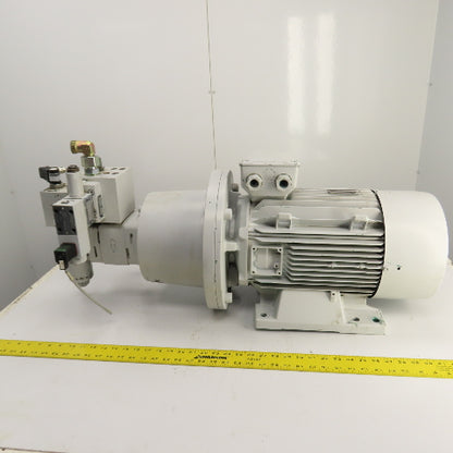 Strippit LVD PPEB 120/10 Hydraulic Pump & Motor Unit W/ Voith Turbo IPV4-25171