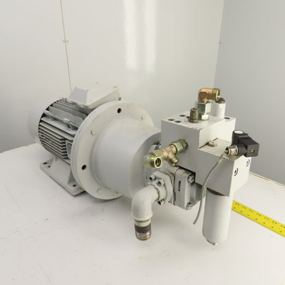 Strippit LVD PPEB 120/10 Hydraulic Pump & Motor Unit W/ Voith Turbo IPV4-25171