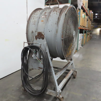 Aerovent 42" Industrial Air Mover Blower Drum Fan 230/460V 7-1/2Hp 1175RPM
