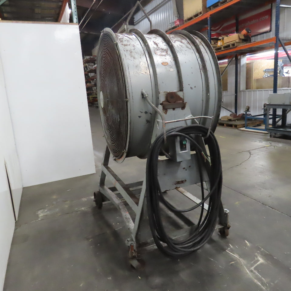 Aerovent 42" Industrial Air Mover Blower Drum Fan 230/460V 7-1/2Hp 1175RPM