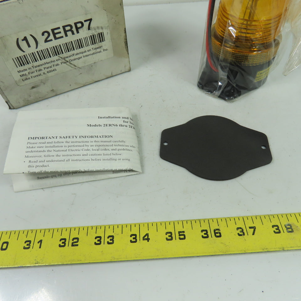 2ERP7 Amber Safety Strobe Light 12-80VDC 0.33A Type 4X