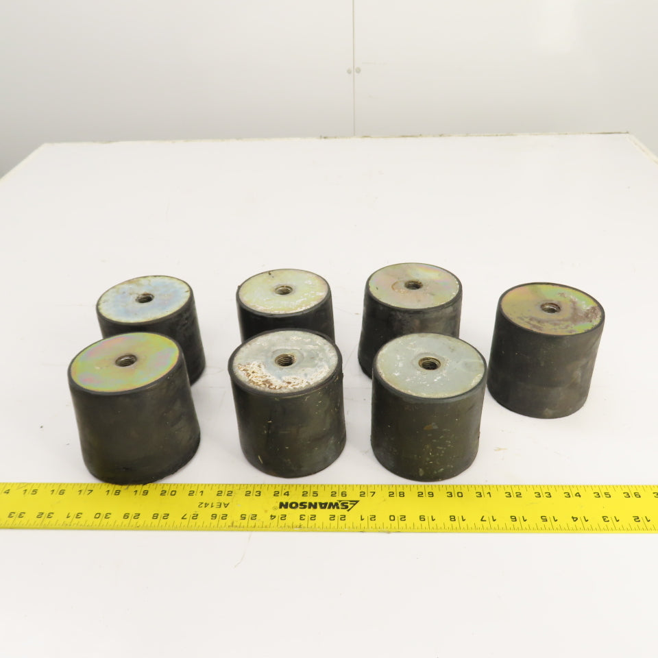 Kaeser Anti-Vibration Rubber Pads Machine Mount 4" x 4" From CS 121 Lot Of 7
