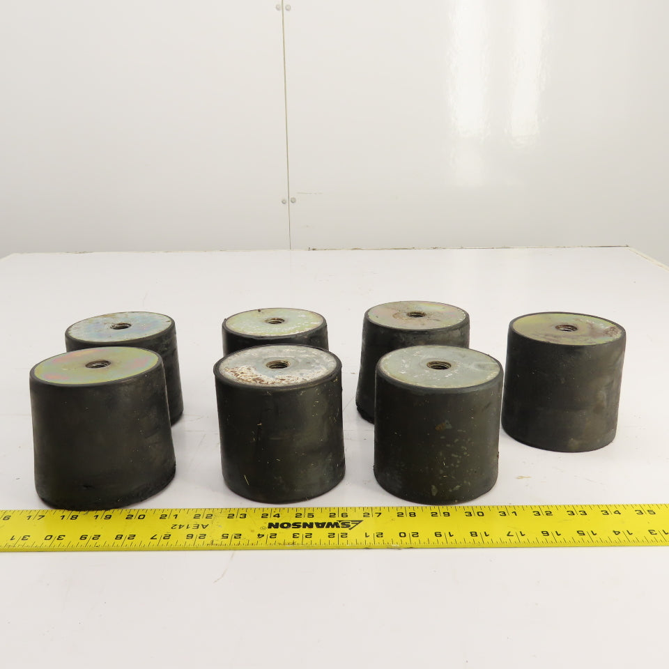 Kaeser Anti-Vibration Rubber Pads Machine Mount 4" x 4" From CS 121 Lot Of 7