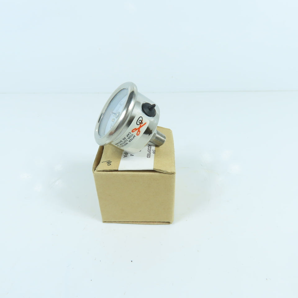 PM15C1C8L18BV2 1-1/2" Stainless Steel Pressure Gauge 0-100PSI 0-700KPA 1/8" CBM