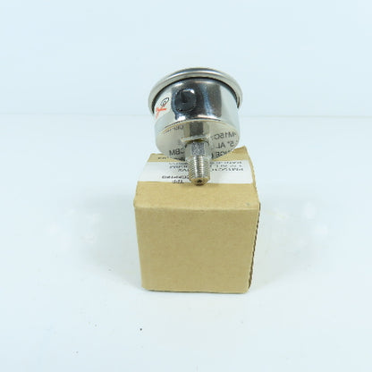 PM15C1C8L18BV2 1-1/2" Stainless Steel Pressure Gauge 0-100PSI 0-700KPA 1/8" CBM