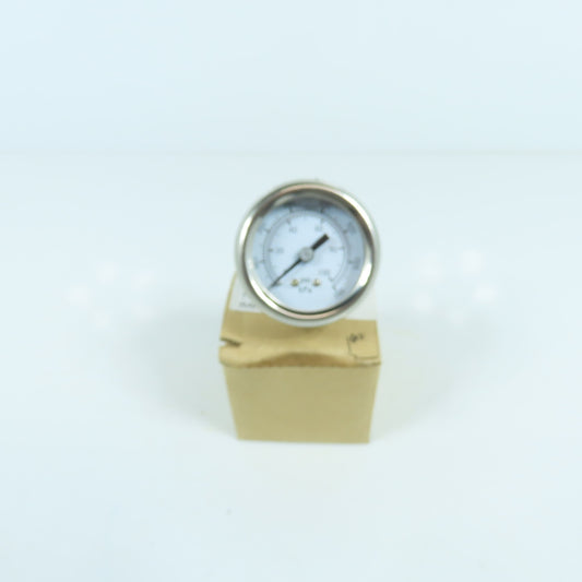 PM15C1C8L18BV2 1-1/2" Stainless Steel Pressure Gauge 0-100PSI 0-700KPA 1/8" CBM
