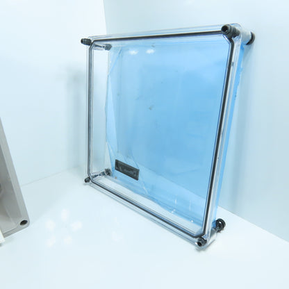 Vynckier Type APO 11x11x5" Fiberglass Electrical Enclosure Backplate & Clear Top