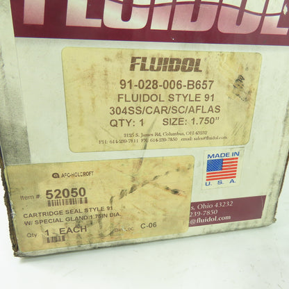 Fluidol 91-028-006-B657 1.750" Cartridge Seal Style 91
