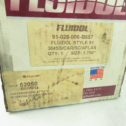 Fluidol 91-028-006-B657 1.750" Cartridge Seal Style 91