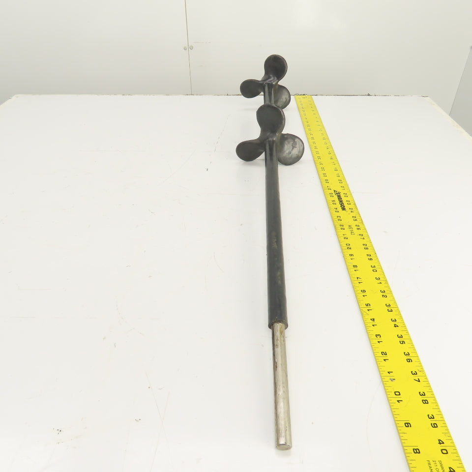 6" OD x 36" OAL Sewage Agitator Stirrer Mixer Impellor 3-Blades 5/8" Shaft