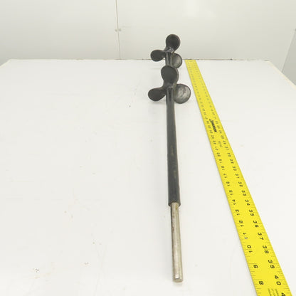 6" OD x 36" OAL Sewage Agitator Stirrer Mixer Impellor 3-Blades 5/8" Shaft