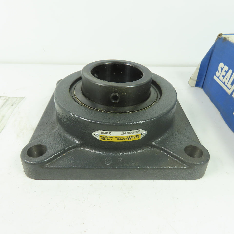 Sealmaster MSF-35 HT 2-3/16" High Temp 4-Bolt Flange-Mount Ball Bearing SetScrew