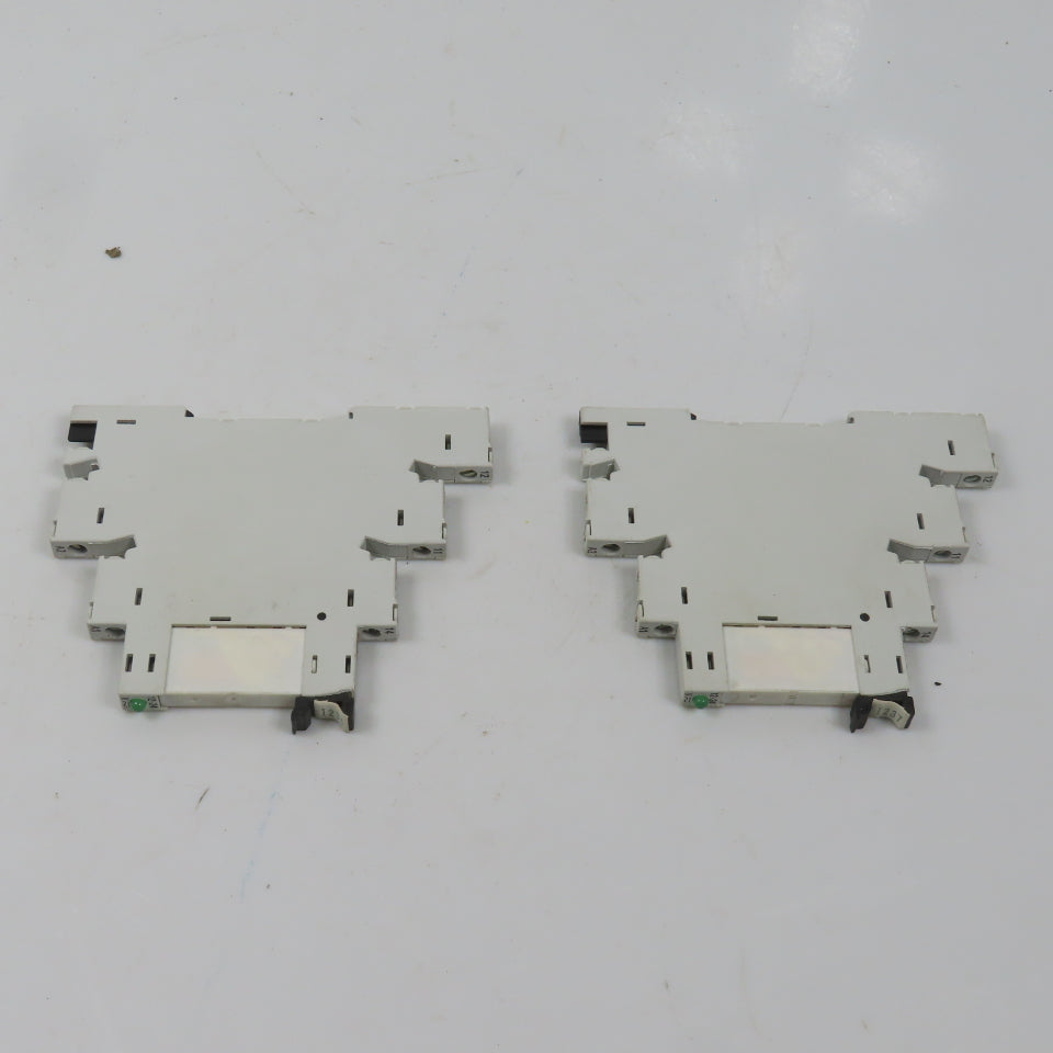 Allen Bradley 700-HLT1U* Ser A Terminal Block Relay W/ 700-TBR24 Lot Of 2