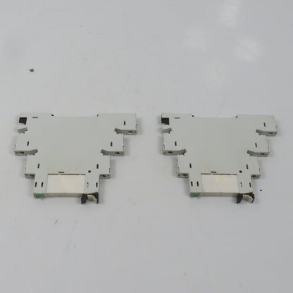 Allen Bradley 700-HLT1U* Ser A Terminal Block Relay W/ 700-TBR24 Lot Of 2