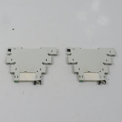 Allen Bradley 700-HLT1U* Ser A Terminal Block Relay W/ 700-TBR24 Lot Of 2