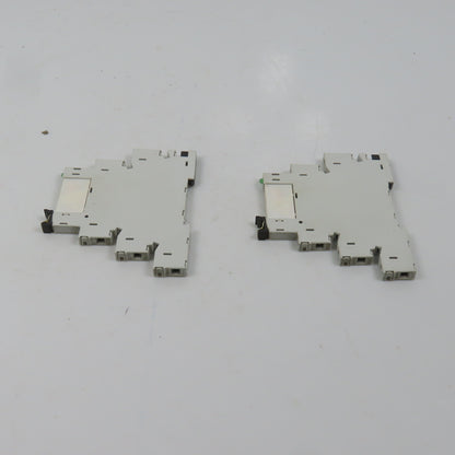 Allen Bradley 700-HLT1U* Ser A Terminal Block Relay W/ 700-TBR24 Lot Of 2