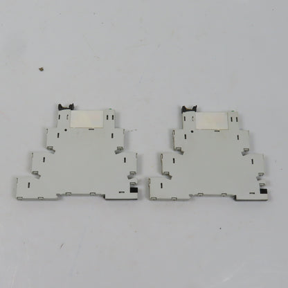 Allen Bradley 700-HLT1U* Ser A Terminal Block Relay W/ 700-TBR24 Lot Of 2