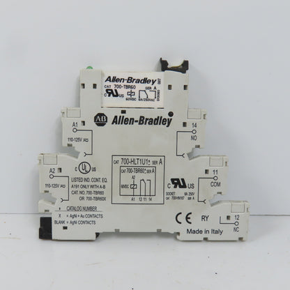 Allen Bradley 700-HLT1U1* Ser A Terminal Block Relay W/ 700-TBR60