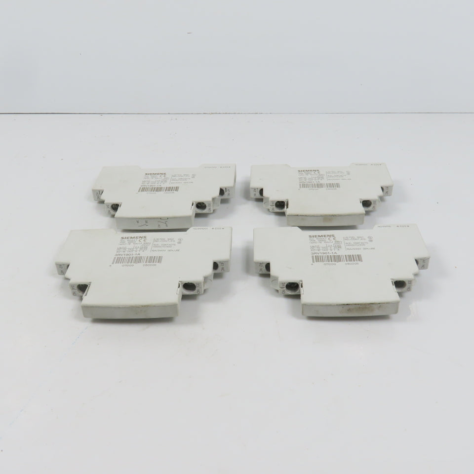 Siemens 3RV1901-1A Auxiliary Contact Block For 3RV1 Lot Of 4
