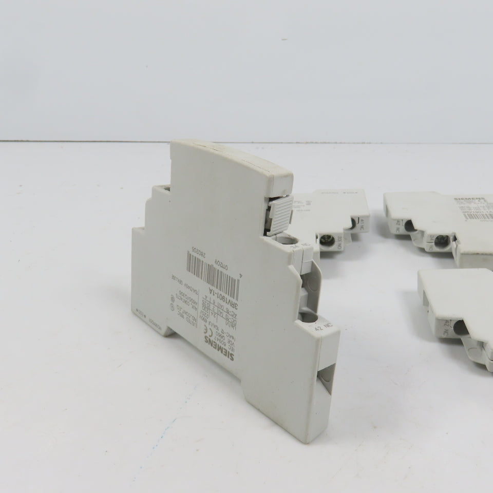 Siemens 3RV1901-1A Auxiliary Contact Block For 3RV1 Lot Of 4