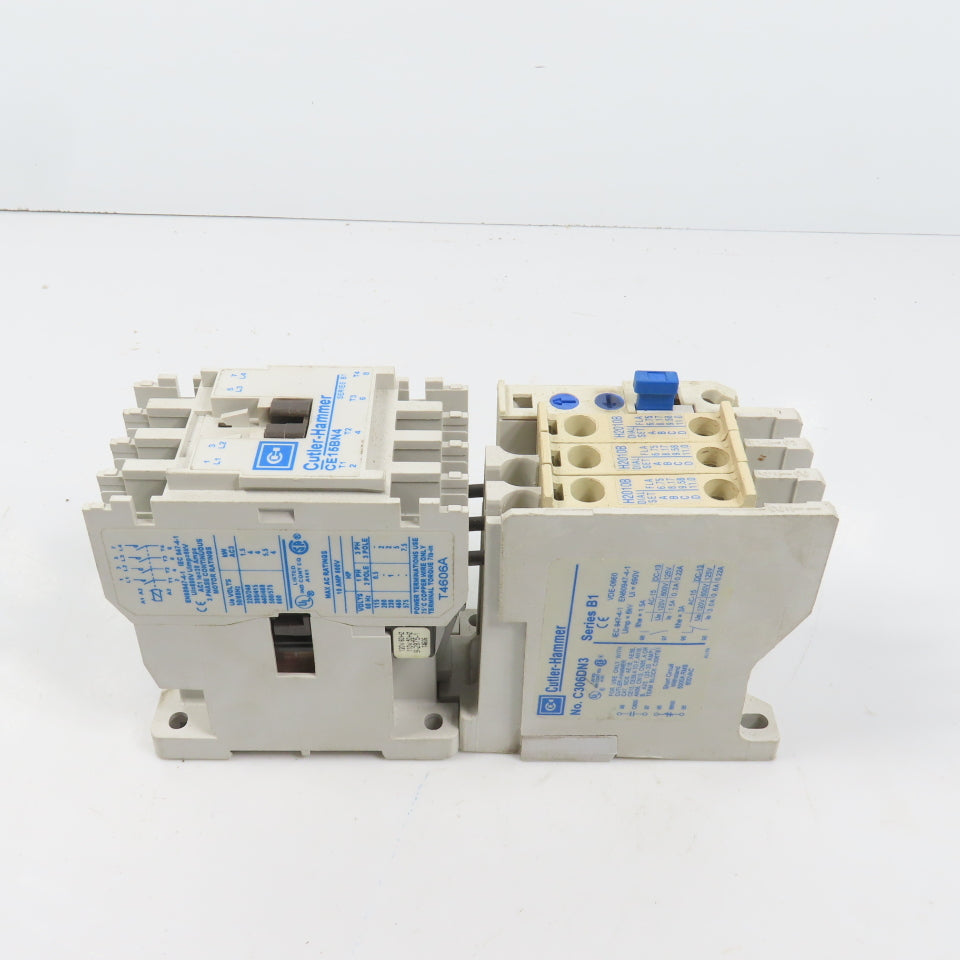 Cutler Hammer CE15BN4 10A 600V 5HP Power Contactor 120V Coil W/ C306DN3 Overload