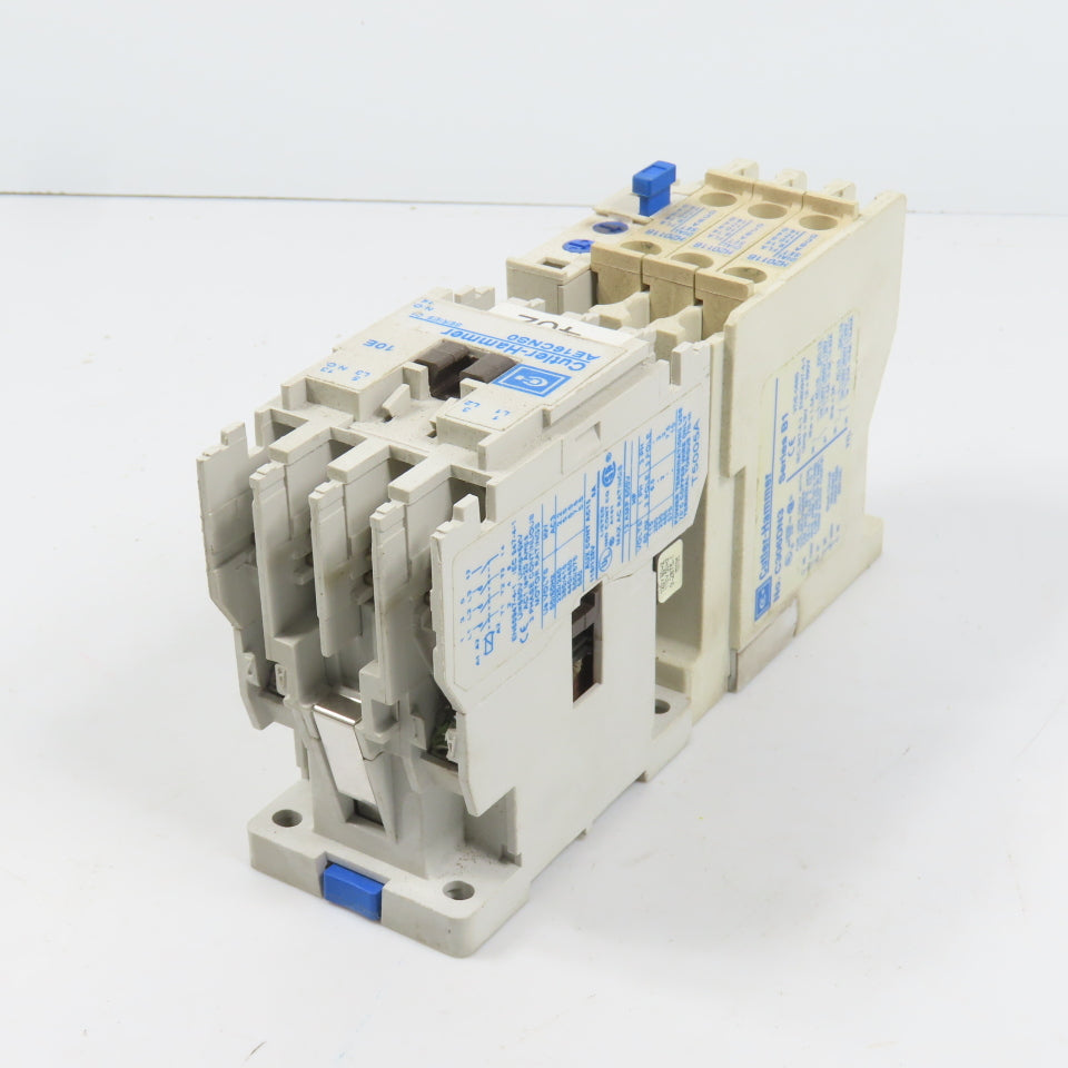 Cutler Hammer AE16CNS0 12A 600V 7.5HP Power Contactor 120V Coil C306DN3 Overload