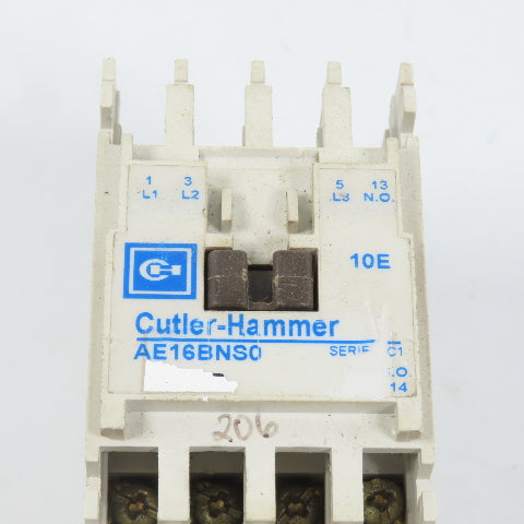 Cutler Hammer AE16BNS0 10A 600V 5HP Power Contactor 120V Coil C306DN3 Overload