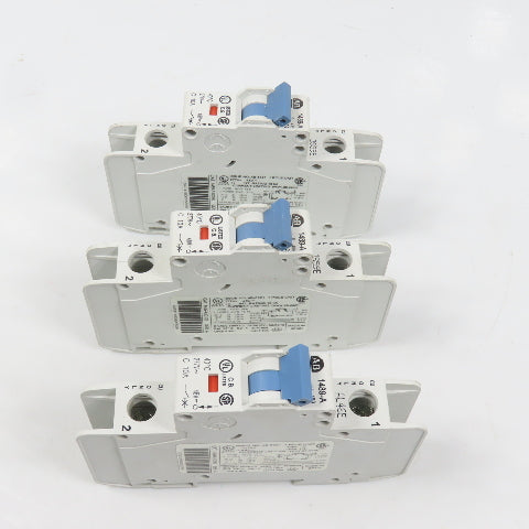 Allen Bradley 1489-A1C100 Ser A 10A Single 1 Pole Circuit Breaker Lot Of 3