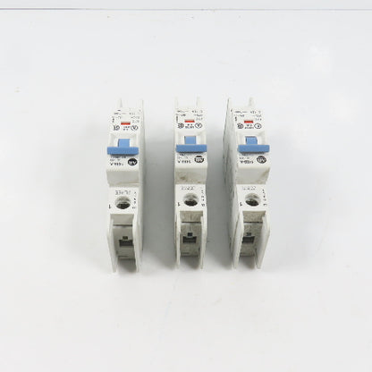 Allen Bradley 1489-A1C100 Ser A 10A Single 1 Pole Circuit Breaker Lot Of 3