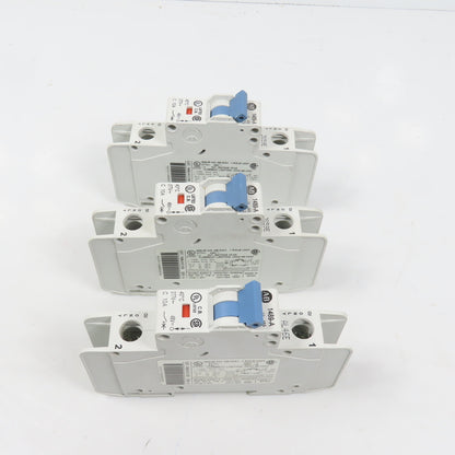 Allen Bradley 1489-A1C100 Ser A 10A Single 1 Pole Circuit Breaker Lot Of 3