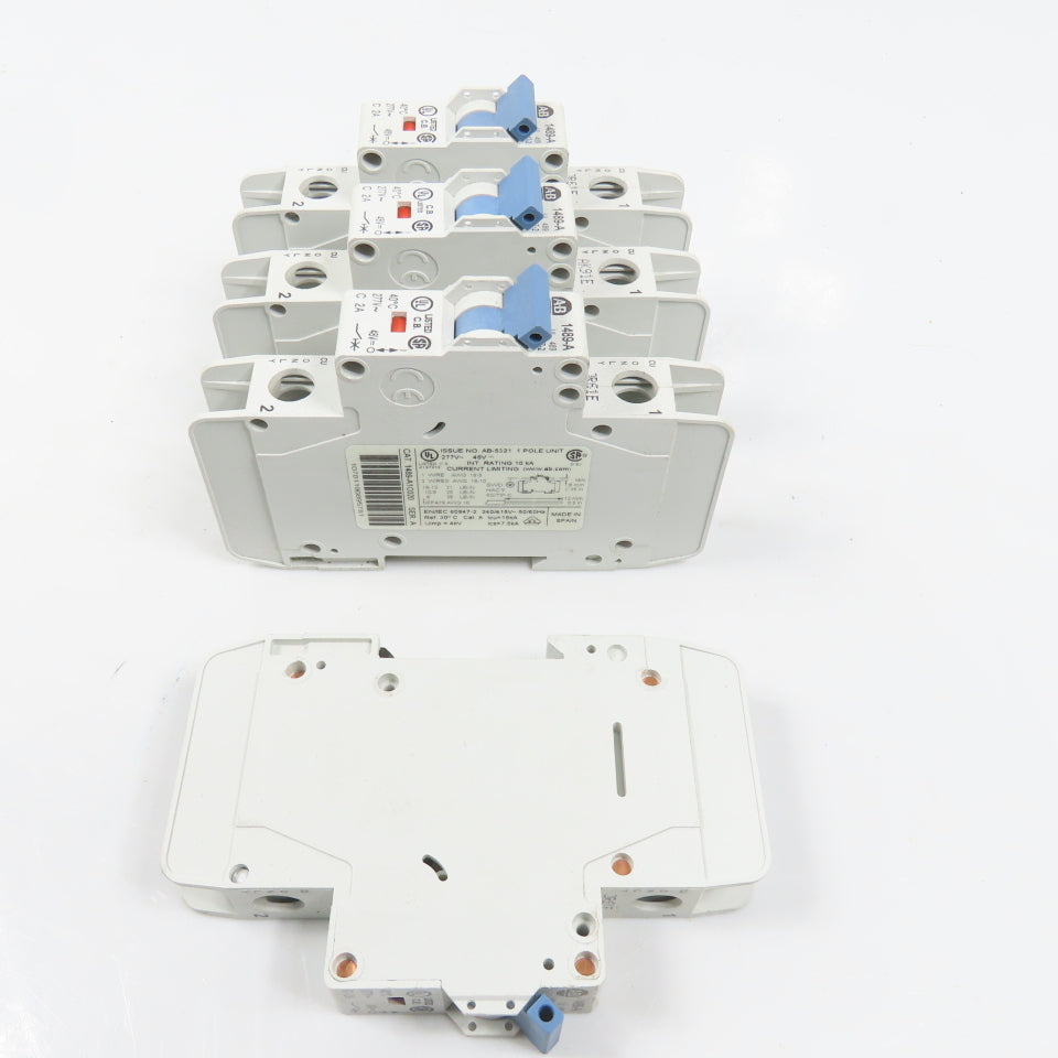 Allen Bradley 1489-A1C020 Ser A 2A Single 1 Pole Circuit Breaker Lot Of 4