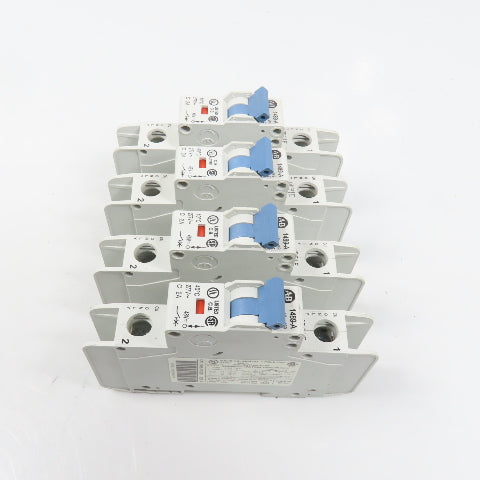 Allen Bradley 1489-A1C020 Ser A 2A Single 1 Pole Circuit Breaker Lot Of 4