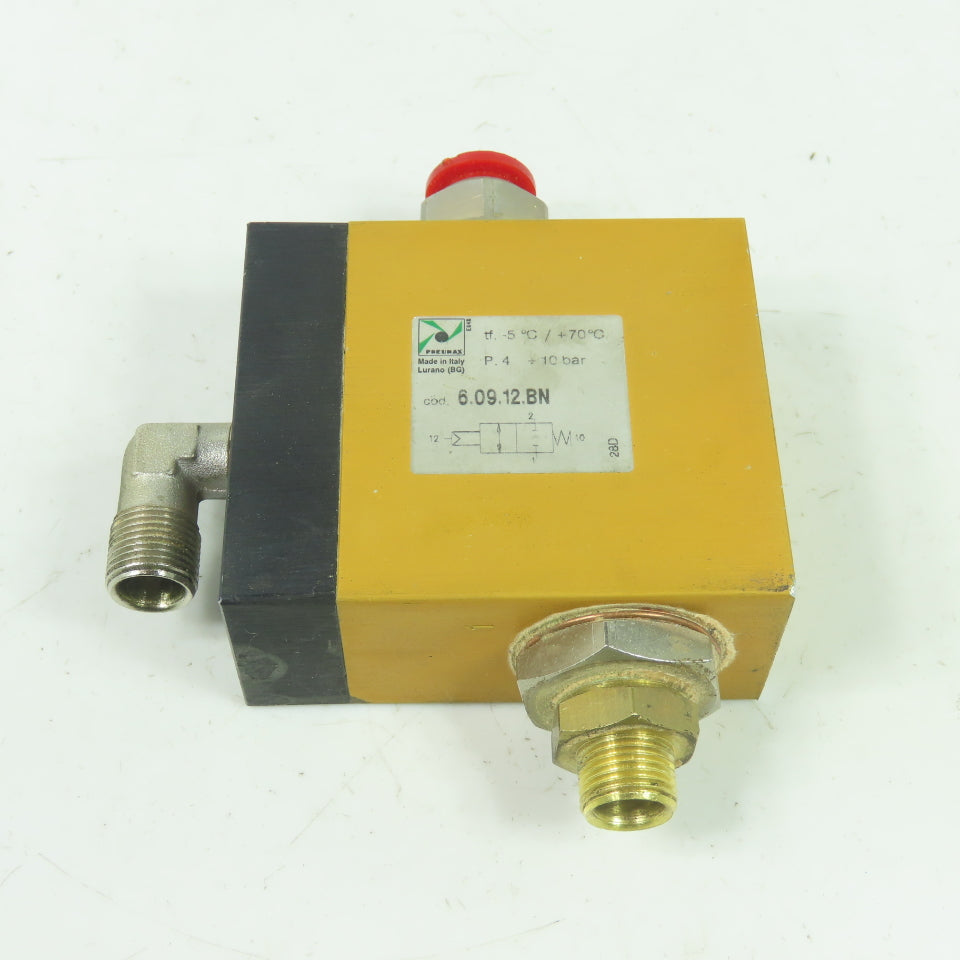 Pneumax 6.09.12.BN Pneumatic Block Valve 10 Bar