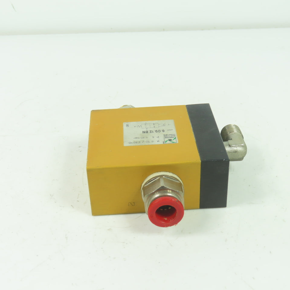 Pneumax 6.09.12.BN Pneumatic Block Valve 10 Bar