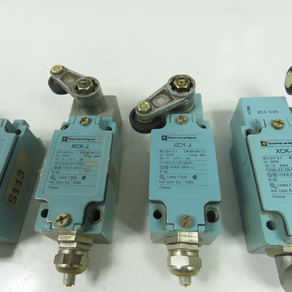 Telemecanique XCK-J 3A Cam Roller Limit Switch 240V Lot Of 6