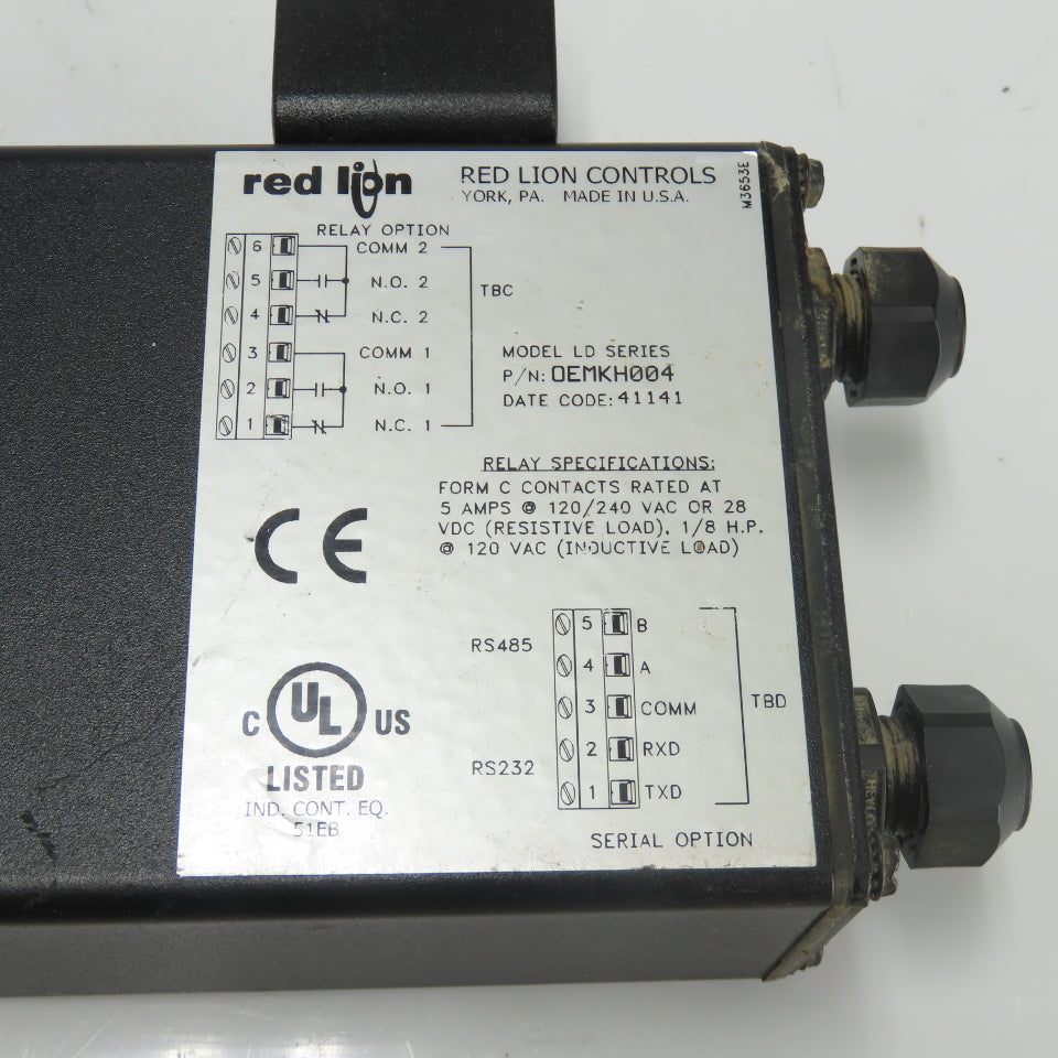 Red Lion OEMKH004 Digital Counter Display 120/240VAC 28VDC